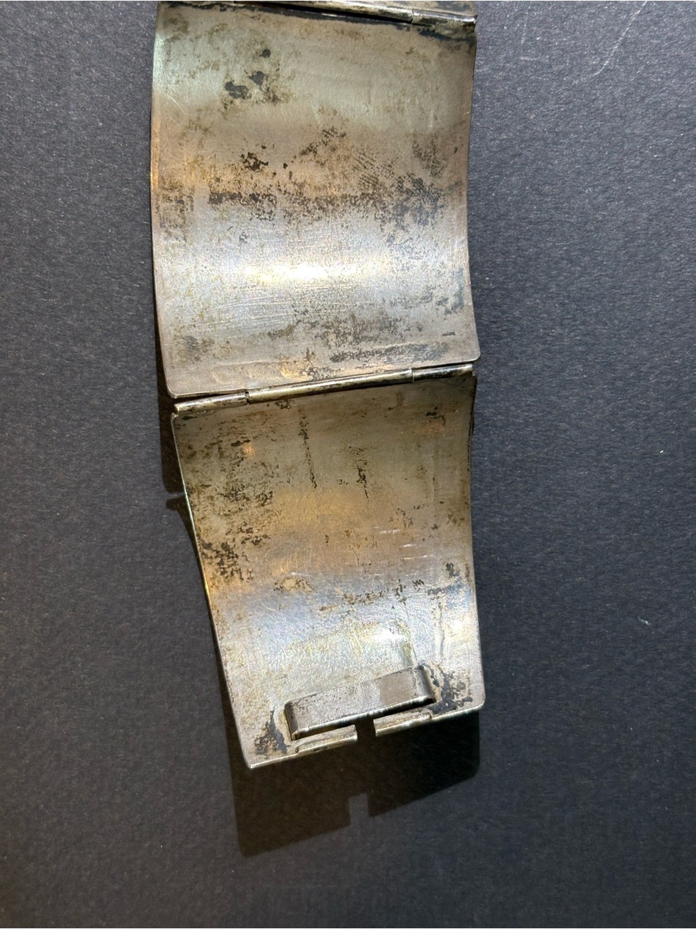 Silver Peruvian cuff bracelet - Picture 8 of 13